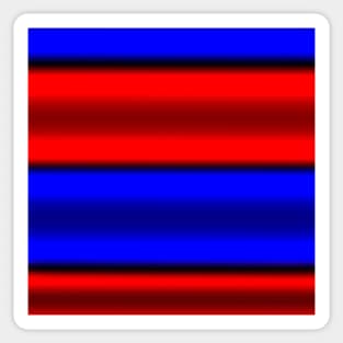 Red & Blue Horizontal Stripes Sticker